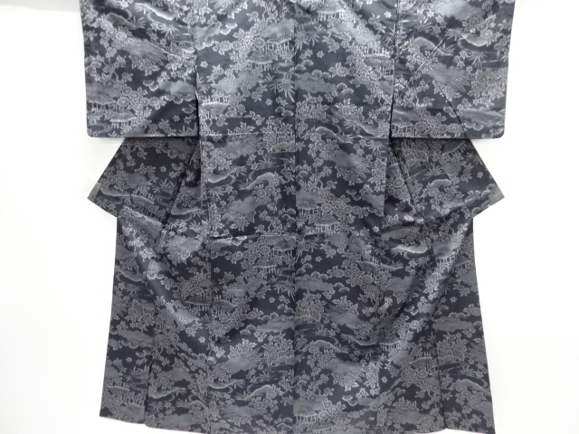 Japanese Kimono / Tsumugi Omeshi Silk
